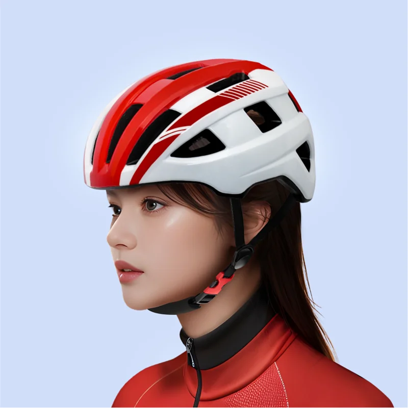 DEVIATE WX-021 Red Adult Riding Sports Bicycle Helmet 16 Vents PC+EPS Material 270g Head Circumference 58-61CM Scooter Roller