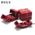 DIGU Jewelry Gift Packaging Ring Gift Box Jewelry Boxes Jewelry Drawer Box Custom Logo Luxury Magnetic Jewelry Travel