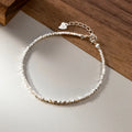 Daidan Bracelet Fashion Bracelets Women Handmade Simple 925 Sterling Silver Tiny Bead Bracelet