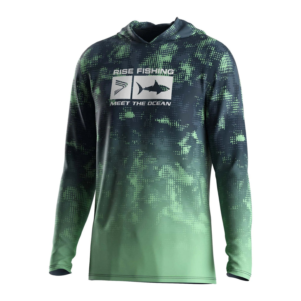 Breathable Men's Fishing Shirt Sun Hoodie Non-Stuffy Antimicrobial Fabric for Long-Session Fishing Hunting