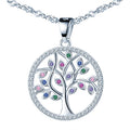 Drop Shipping Gift for Mom 925 Sterling Silver Tree of Life Pendant Necklace for Women MegaBDM