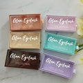 Lashbox Luxury Nude Pull Out Eyelash Box Lash Packaging Drawer Boxlash Private Label Your logo Mink Lashes 3d 25mm
