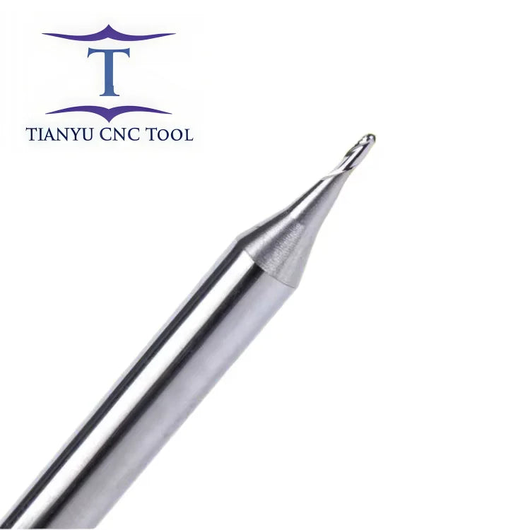 HRC55 Tungsten Carbide Square Ballnose High Precision 2-Flute Micro Milling Cutter Customizable ODM OEM Supported for Milling