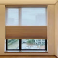 Fabric Motorized Temperature Reduce Honeycomb Window Shades Waterproof Blackout Blinds