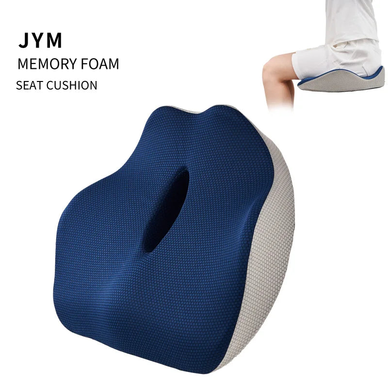 Jiyimei New Home Office Ergonomic Comfortable Non-slip Memory Foam Cushion Removable Washable Cover Modern Simplicity Lumbar