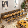 Tea Shop Table and Chair Combination Snack Fast Food Cafe Table and Chair Modern Simple Web Celebrity Hamburger Commercial Booth