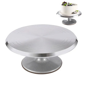 Cake Stand Aluminum Alloy Pastries Cupcakes Cake Decoration Tools Rotary Table Rotating DIY Baking Supplies Cake Turntable