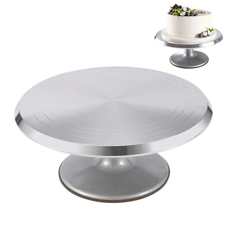 Cake Stand Aluminum Alloy Pastries Cupcakes Cake Decoration Tools Rotary Table Rotating DIY Baking Supplies Cake Turntable