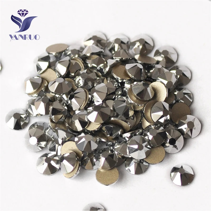 Light Chrome Wholesale Rhinestones Glass Rhinestones for Shoes