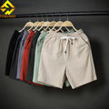 Wholesale Men's Summer Trend Five Quarter Pants Thin Cotton Middle Trousers Casual Beach Pants Breathable Gym Shorts