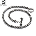 KALEN Dumbbell Pendant Stainless Steel Fitness Sports Necklace