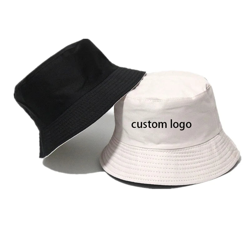 Best Price Casual Daily Multicolored Pure Color Blank logo Custom Outdoor Unisex Bucket Caps Two Sides Colors Bucket Hat