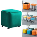 Household Small Bench Multifunctional Simple Modern Nesting Shoe Change Magic Square Stool Living Room Sofa Footrest Ottoman