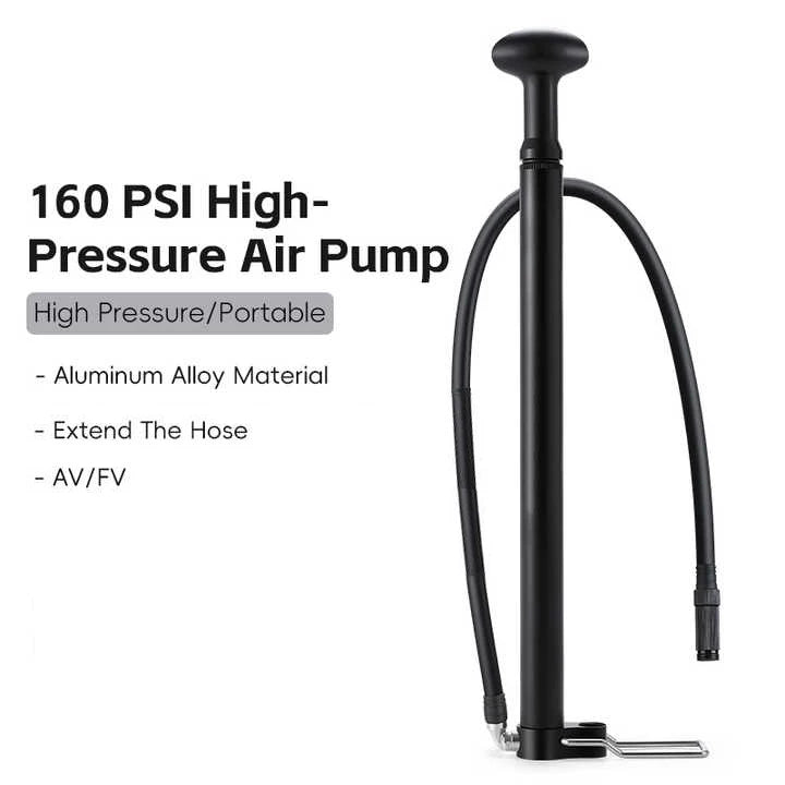 Portable Aluminum Mini Bike Floor Pump Small Air Cycle Pump for Bicycles