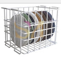 Wholesale Custom Color Holding 13 Inch Glass Charger Plates Metal Rack