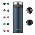 Tafuco 400ml  Stainless Steel Vacuum Straight Tumbler Tea Infuser Thermal Bottle With Strainer
