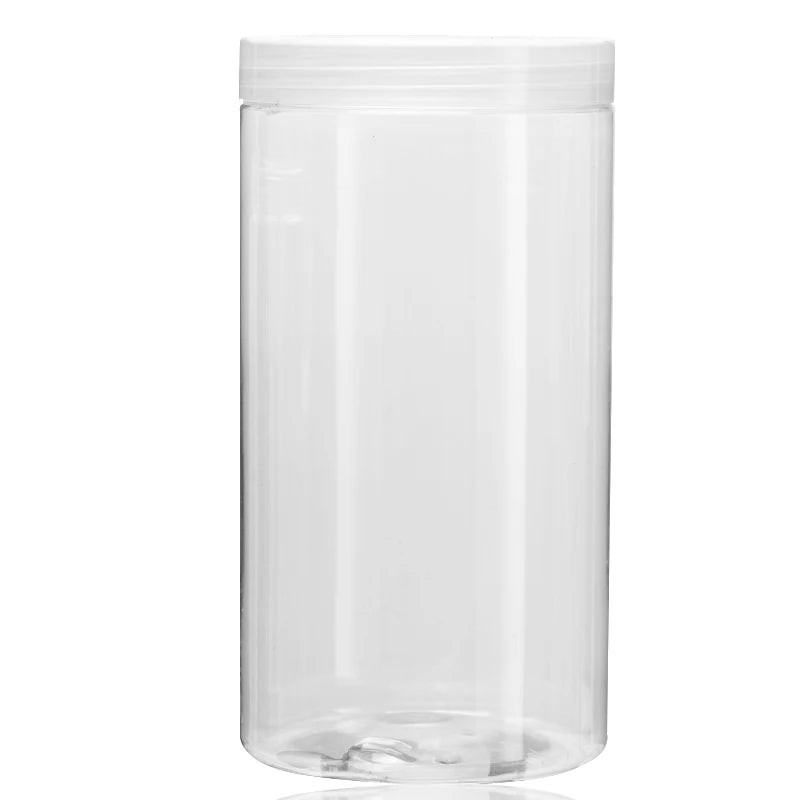 1000g Big Sale Transparent PET Cosmetic Plastic Container Skin Care Cream and Lotion Jar with Lid Use for Food Storage