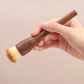 Private Label Reusable Wooden Makeup Brush Blush Brush Support Custom Loose Powder Brush Single