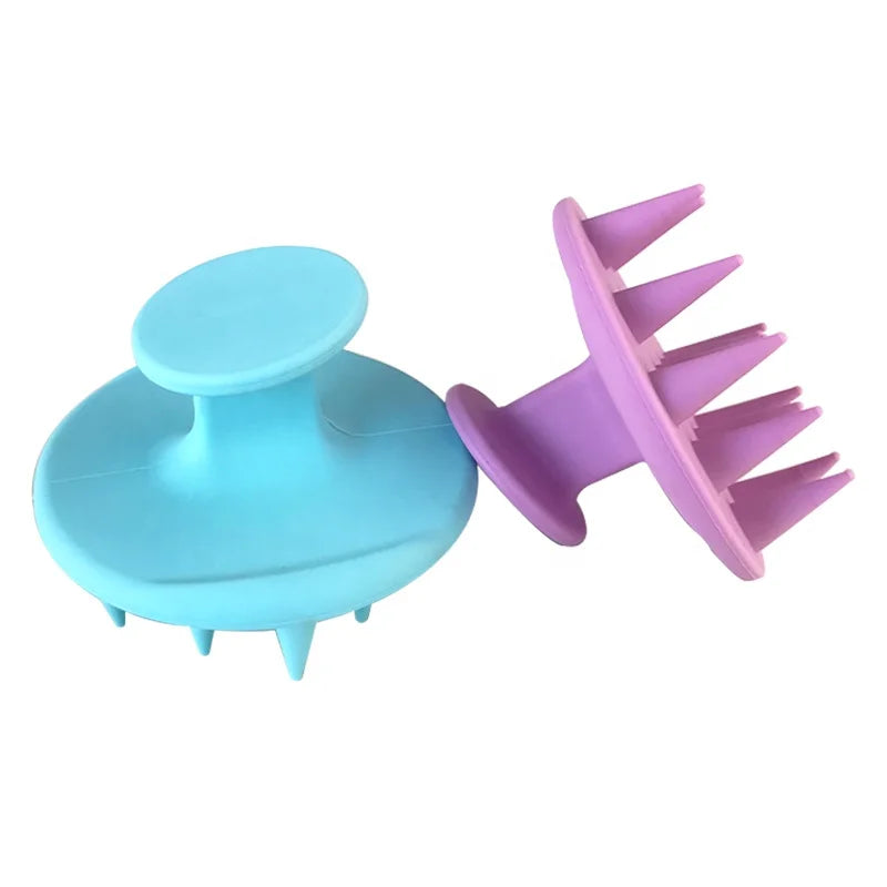 Silicone Winged Waterproof Hair Scalp Massage Brush Shower Cleansing Scrubber Dandruff Hair Washing Tool MegaBDM
