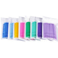 Disposable New Makeup Swab Bag 100pcs Colorful Cleaning Rod Durable Micro Eyelash Extension Individual Mascara Brushes