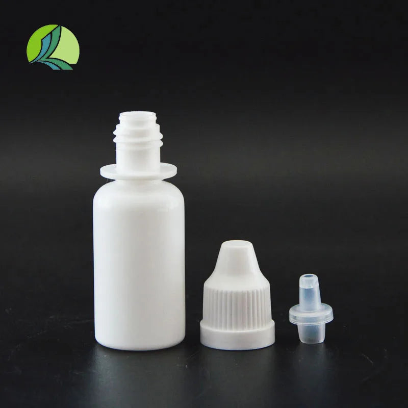 Pharmaceutical 15mL 20ml 30ml 100ml White LDPE Plastic Empty Eye Dropper Medicine Use Bottle