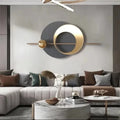 60X32CM  Luxury Wall Decor Interior Pieces Iron Frame Metal Sunburst Wall Art Hanging Home Decoration for Living Room