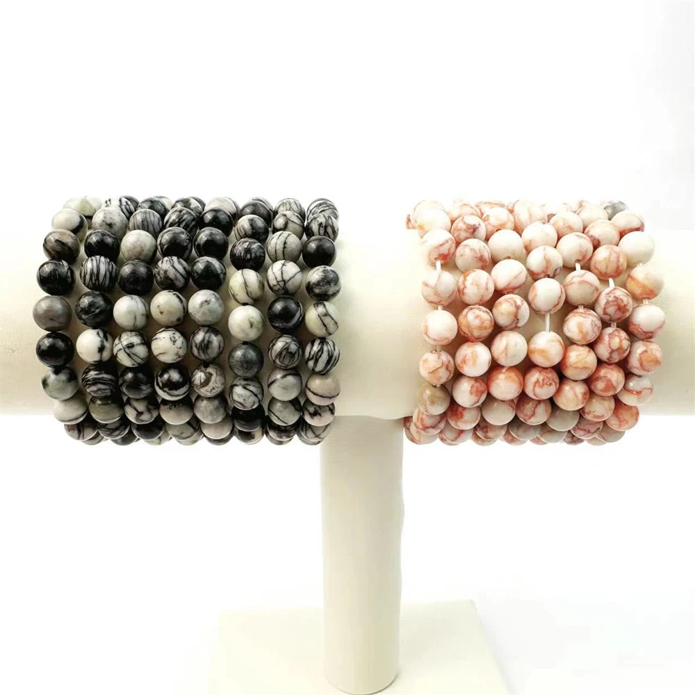 Wholesale Natural Crystal Bracelet Meditation Red Net Stone Bracelet for Gift