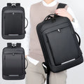 2024 Men's Large-capacity Business Casual Expansion Reflective Computer Backpack Waterproof Portable Dual-use Laptop Backpack