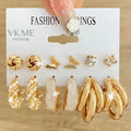 VKME 2022 Fashion Women Jewelry Butterfly Pearl Earrings Set
