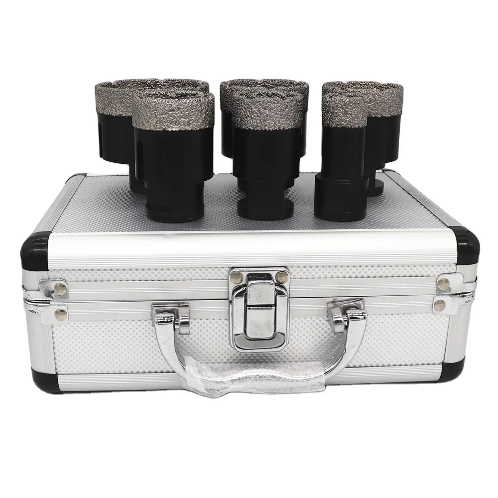 Dry Vacuum Brazed Diamond Drilling Core Bits M14 Thread Ceramic Tile Stone Masonry Hole Saw Granite Marble PCB Drilling Drill
