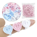 East Mermaid Machine Made Curl Eyelash Glue Extension Wholesale Grafted Glue Heart Ring Flower Cup Camellia Flower 100 Rings