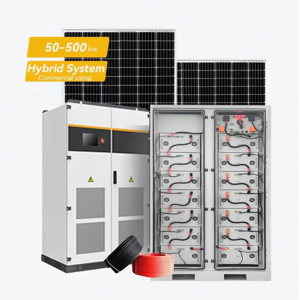 Dawnice 100Kw 200kw Solar Power System Complete Hybrid Set 100Kva Hybrid Solar System