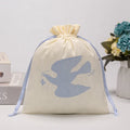 Luxury Drawstring Cotton String Bag Soft Cotton Pouch Customized Size Customized Color Packing Acceptable