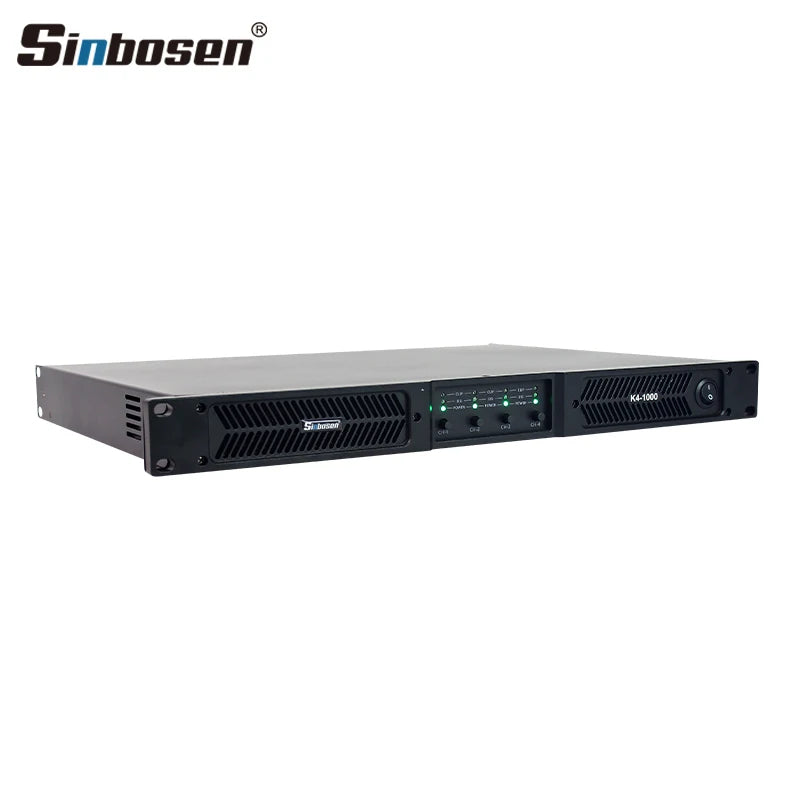 Sinbosen K4 Series 4 Channel Amplifier K4-1000 1000 Watt 8ohms Audio Sound Equipment