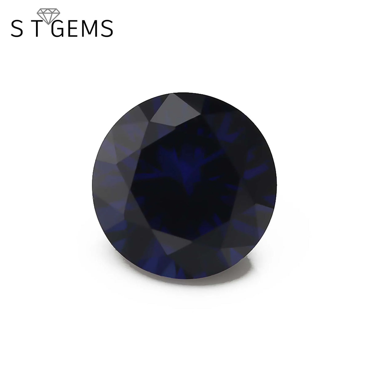 Good Polished Synthetic Gemstone 5A Grade Round Brilliant Cut Loose 34# Corundum