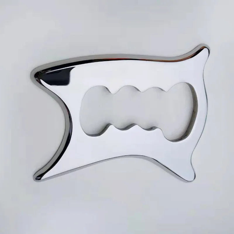 2025 New Massager 2020 Round Neck Stainless Steel Facial Body Gua Sha Board