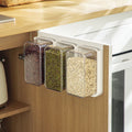 3 Sizes BPA-free Clear PET Airtight Food Storage Container Cereal Organizer for Kitchen Pantry Organization