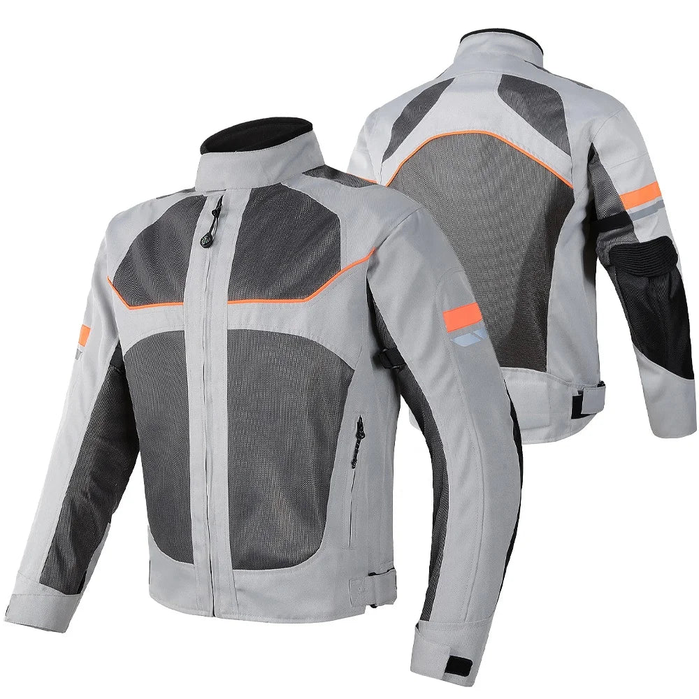 Men's Oxford Windproof Motorcycle Racing Jacket Professional Mesh Breathable Summer Motorcycle Race Automobile Hiking Clothing