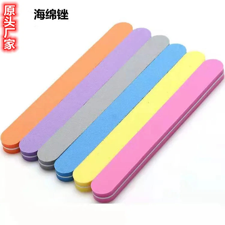 Cheap Factory Price Custom Double Sided Soft Emery/EVA Nail Files Set 180/100