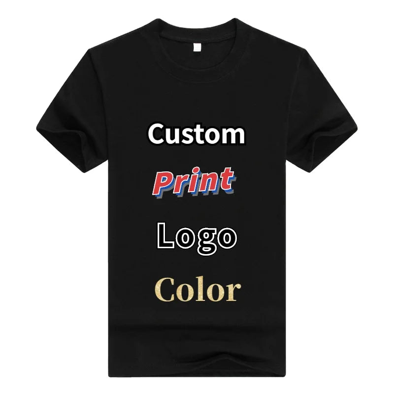ODM Tee Oversized Polyester t Shirt Mens Custom t Shirts Printing With logo Blank T-shirt Men's Summer O-neck Plain T-shirts