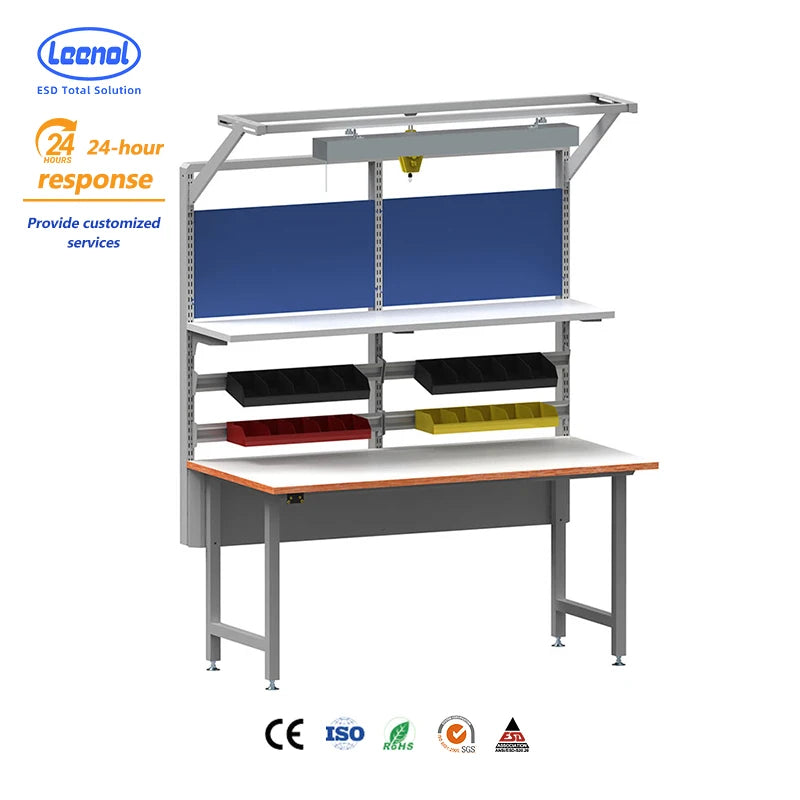 Leenol Goldsmith Repairing Used Workbench Electronic ESD Lab Workbench with Tools for Sale