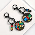 New Hot Creative  Mom and Super Daddy Keychain Colorful Letter Dad Keychains Heartfelt Mother's Day Father's Day Gift