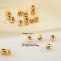 Wholesale DIY Handmade Beaded Component Findings Fine 18K Real Gold with Silicone Spacer Beads for Bracelet Making