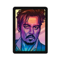 Custom Plastic Picture Frame Movie Star Johnny Depp Paper Cut Light Box 3D Night Light Gift Items