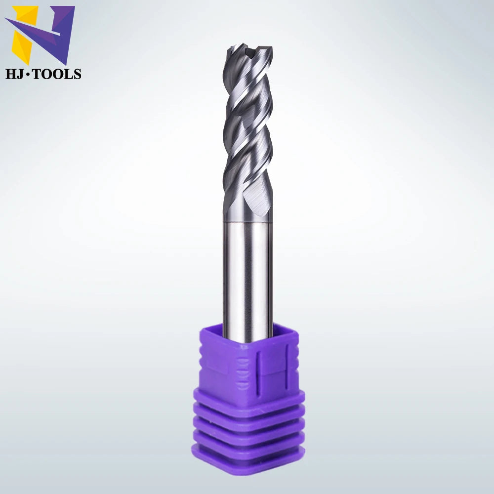 High Efficiency Square Cutting Carbide Milling Cutter 3-Flutes End Mill for Custom ODM & OEM Machining