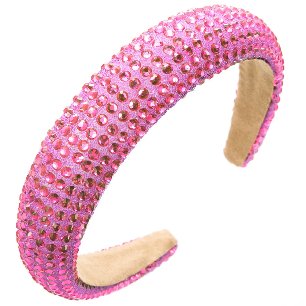 Wholesale Fashion Designer Hair Accessories Luxury Rhinestone Party Headband for Women Girl Gift