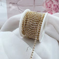Yan Tuo Crystal Designs Claw Rhinestone Cup Chains for Garment Accessories