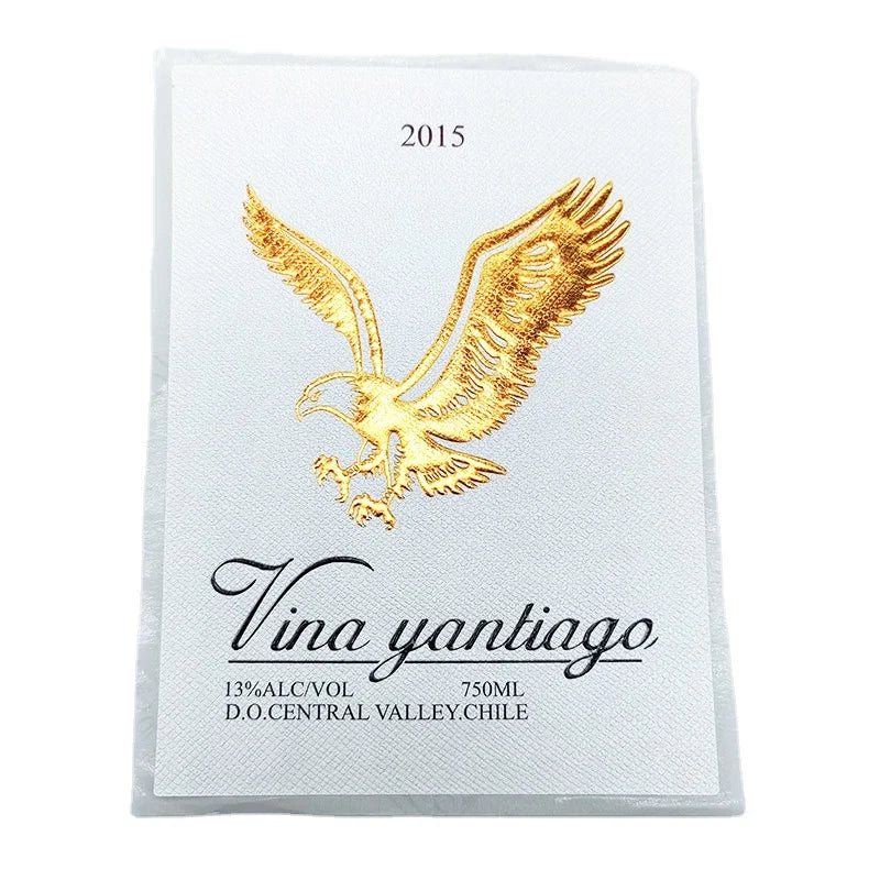 Custom Design Logo Silver Gold Foil Printing Paper Stickers Print Label