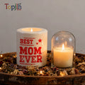 Topjlh Customized Blank White Ceramic Candle Holder Sublimation Candlestick Porcelain Candle Jars for Daily Home Decor Wedding