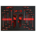 T Type Hex Key Plastic Handle Flat Head Ball Head Box Hex Key Set